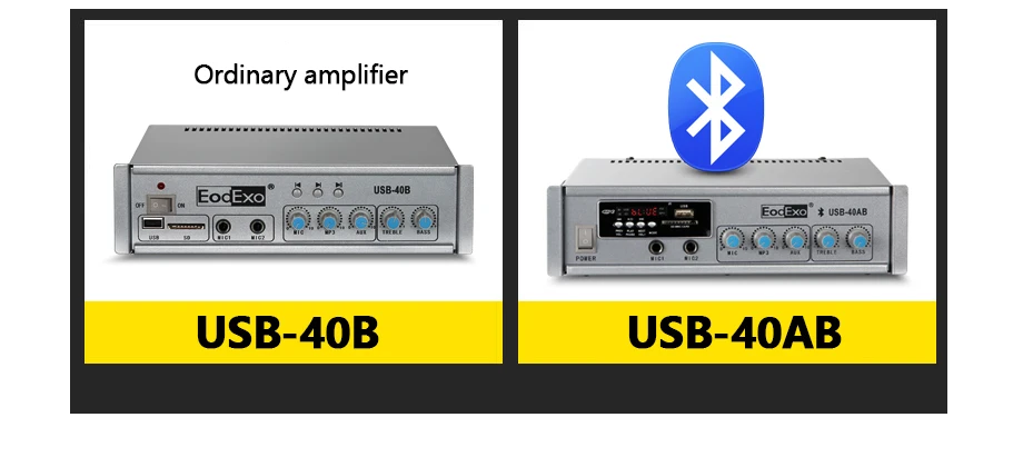 Oupushi Hi-Fi фоновая звуковая музыкальная система 40 Вт Bluetooth PA USB усилитель с потолочным динамиком, настенный динамик