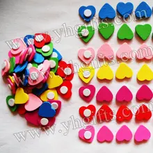 1000 шт./партия. деревянные наклейки сердечки, 1,8 см, детские игрушки, набор для скрапбукинга, раннего образования DIY. детские игрушки. Классические игрушки