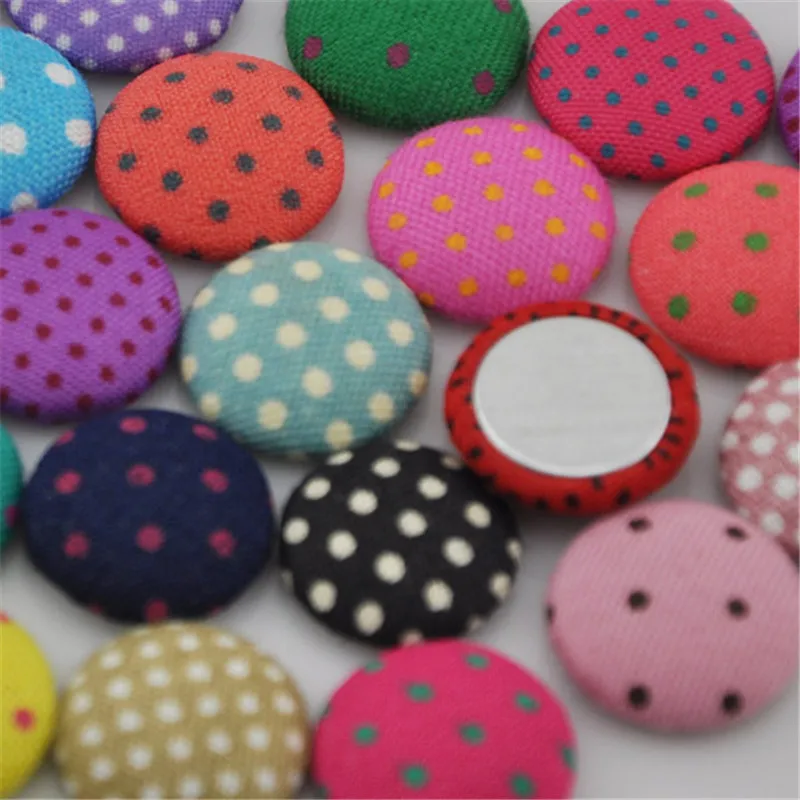 100pcs 15mm Fancy Dot Button Sewing Appliuest doll Flatback buttons