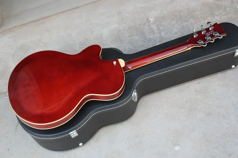 Бесплатная доставка Теннесси Роуз Gretsch 6120 Полу полый корпус цвет красного вина