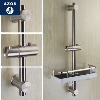 

Azos Shower Rod SUS304 Stainless Steel Stainless Steel Rise And Fall Rotatable Bracket Pressurized Shower Room Round HSSJ019B