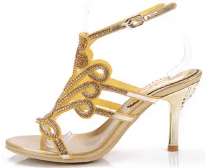 2018 New Women's Fashion Diamond Rhinestone Thin Heels Open Toe Casual Sandals Buckle High Heel Dress Shoes Black Gold Silver 2018 New Women's Fashion Diamond Rhinestone Thin Heels Open Toe Casual Sandals Buckle High Heel Dress Shoes Black Gold Silver