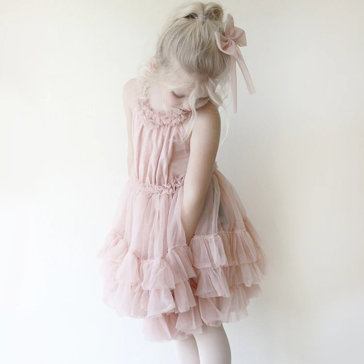 

Flower Girl tutu Dress Children Kids Wedding Party strap Dresses Girls Formal Ceremonies Party Pageant Princess Dress