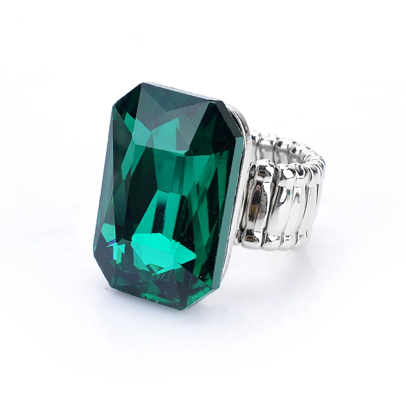 rings stretch elastic jewelry stone finger glass personality colours elegant