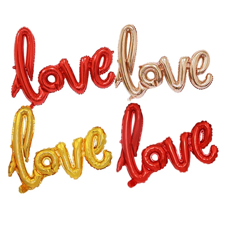 Love Letter Aluminum Foil Balloon Wedding Engagement Birthday Party Decor Props