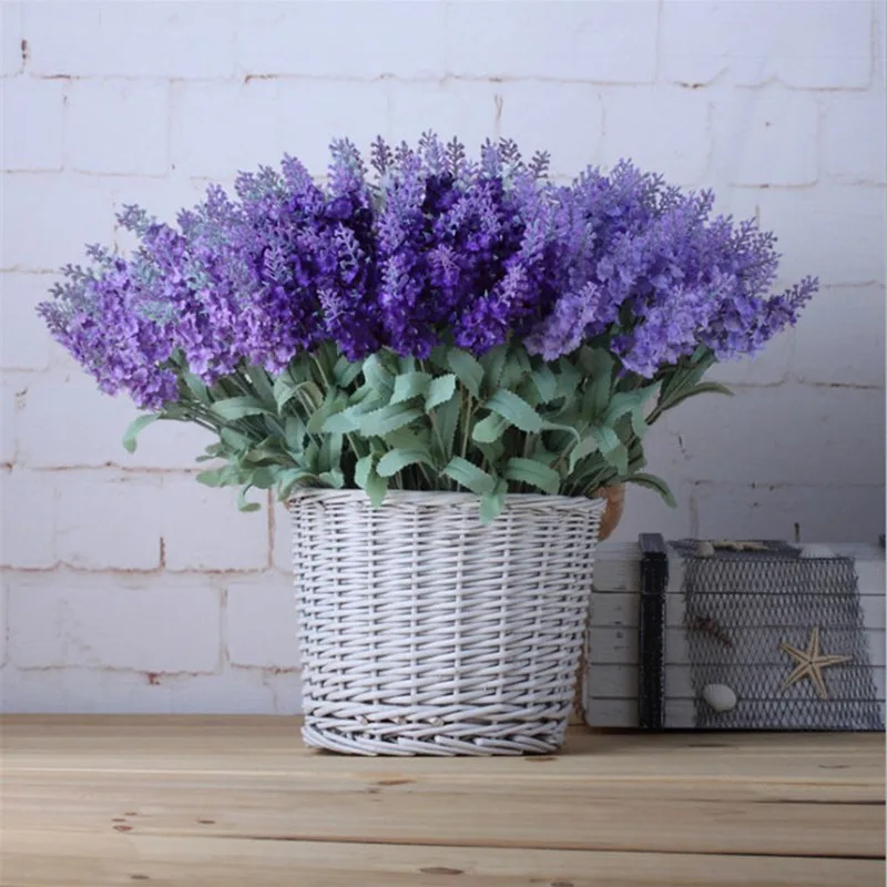 

1 Bouquet Multi Color 10 Heads DIY Wreath material Artificial flowers PE lavender Wedding flower decoration Bride wrist flower
