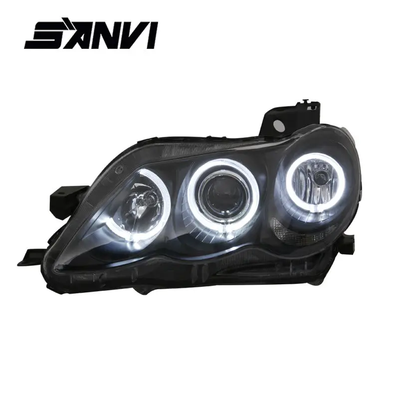 SANVI фары для Toyota Mark X с Q5 проекторным объективом BMW-style Engel Eyes Halos фары в сборе для Toyota eiz Autopart