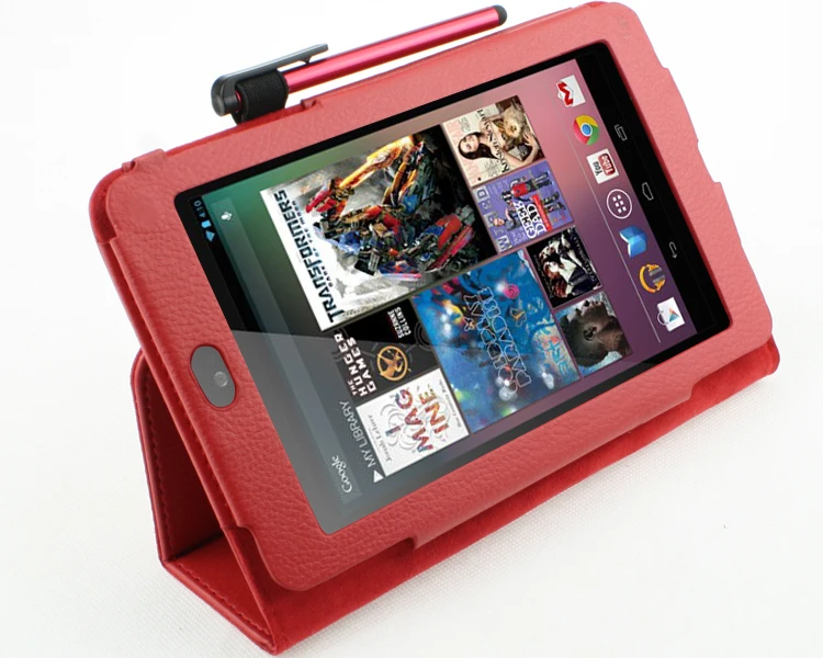 

Leather Cover Case for Google Nexus 7 first 2012 protective sleeve Holstein With Screen Pen gift Free Shipping
