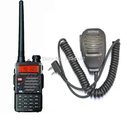 Baofeng UV-5RB VHF/UHF двухдиапазонный ветчина Walkie Talkie + Baofeng Динамик MIC удобный охоты радиоприемник с headfone