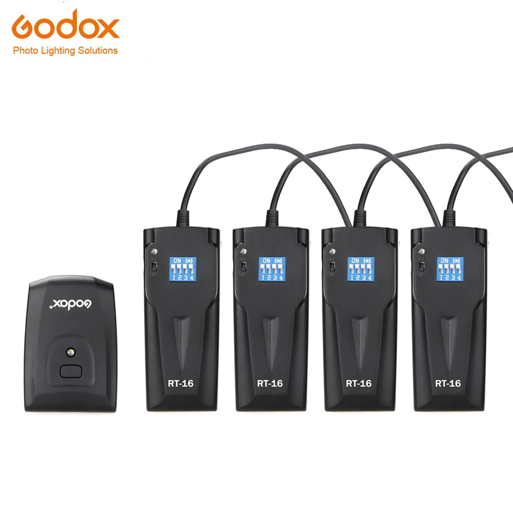 

GODOX RT-16 Wireless Photo Studio Flash Trigger with 4 Receivers For Canon Nikon DSLR