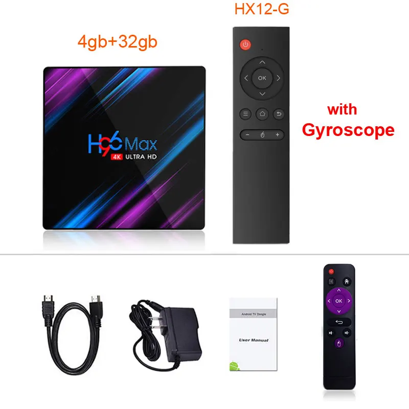 32gb-HX12-G Новейшая модель; H96 MAX RK3318 ТВ контейнер под элемент питания 2/16GB 4 GB/32 GB 4 GB/64 GB Декодер каналов кабельного телевидения Android 9,0 Android tv Box - Цвет: 32gb-HX12-G