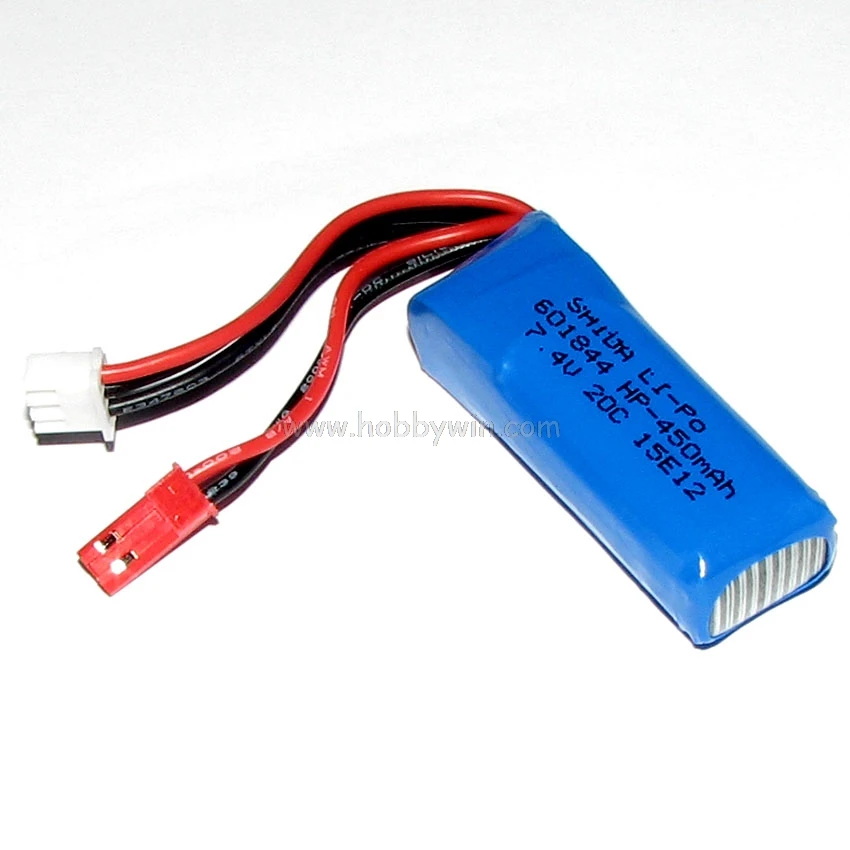

7.4V 2S 450mAh 20C LiPO battery JST plug for MINI-Q 1/28 RC K989 Model Lipolymer Power Pack