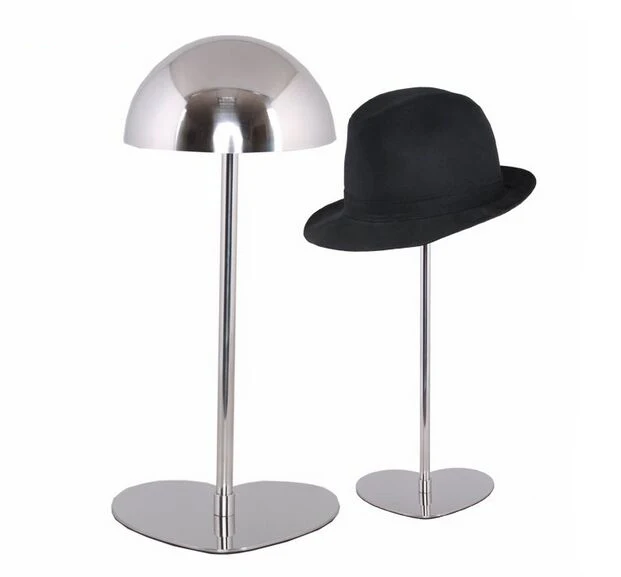 High grade creative Loving shape Stainless Steel Hat display stand cap