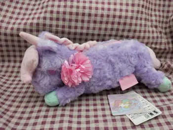 

Sanrio Little Twin Stars Unicorn purple Plush Make Up Pencil Case Kid's Bag