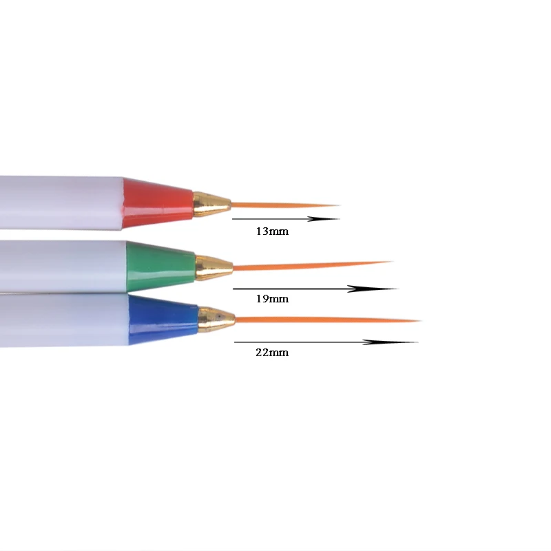 Fengshangmei 3 шт ручка для рисования ногтей Дизайн ногтей Кисти для маникюра