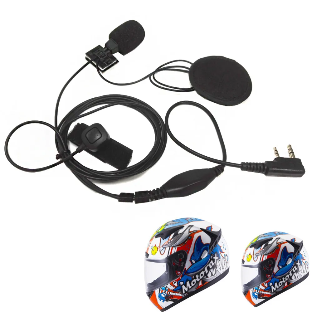 Гоночный мотоцикл полный шлем гарнитура наушники для Kenwood Retevis TYT Baofeng 888S радио Puxing