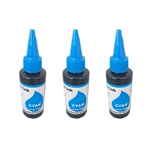 3x100 мл Cyan C универсальные сублимационные чернила для Epson картриджи для принтеров СНПЧ для термопечати упаковка кружка плитка флажки для палатки многое другое