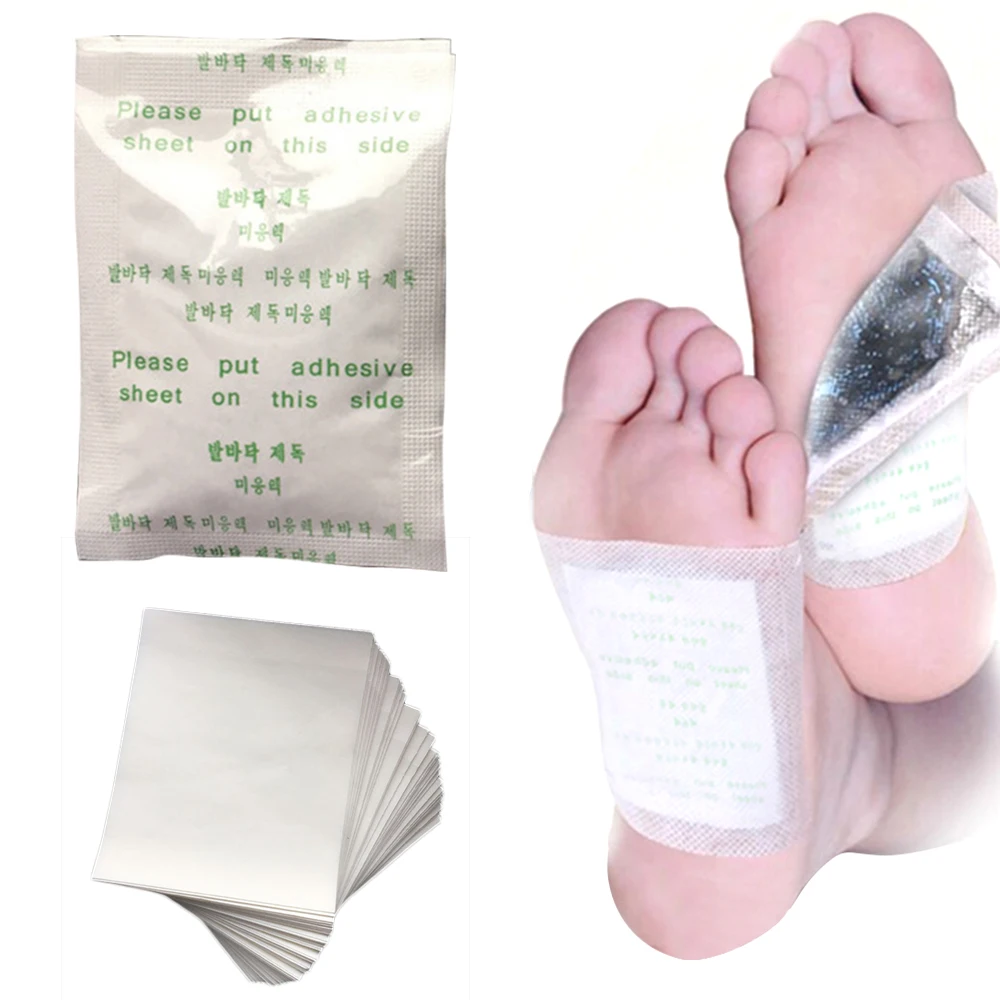 

10pcs Slimming Foot Pads Detox Foot Pad Herbal Body Toxins Patches Cleansing Adhesive Pads Slimming Foot Patches