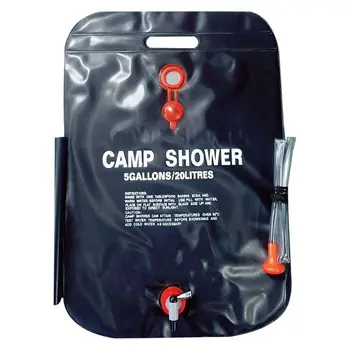 

Solar Heated Shower Camping Water Bathing Bag Outdoor Travel Hiking Portable 20L Wild Water Bag