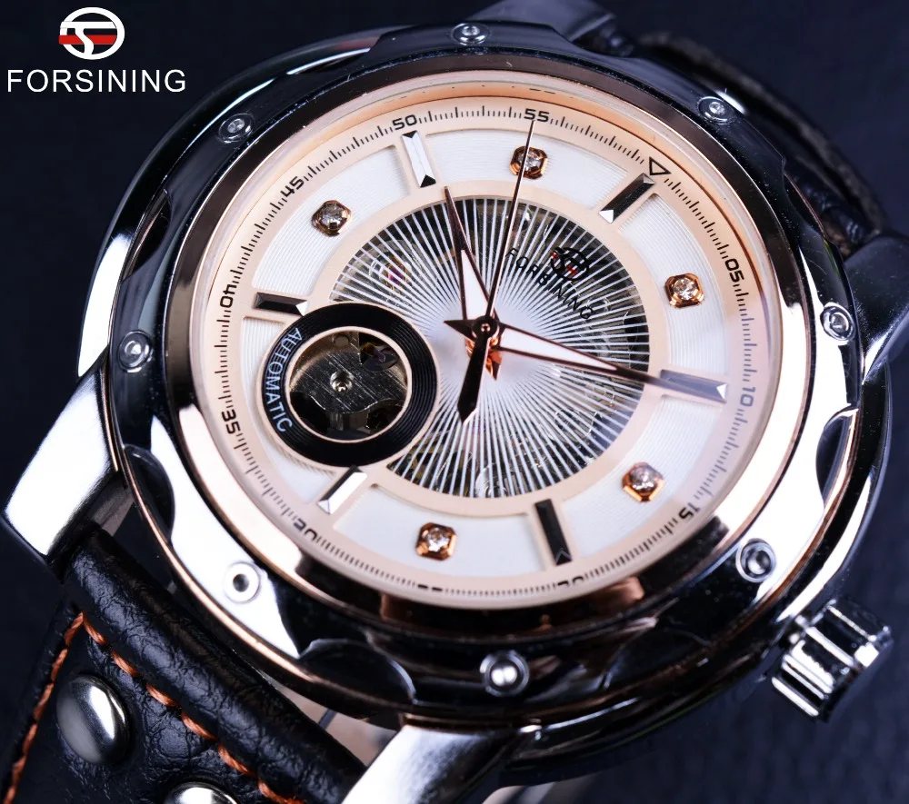

Forsining Diamond Style Small Dial Skeleton Designer Watches Men Luxury Brand Automatic Clock Men Sport Casual Watch Erkek Saat