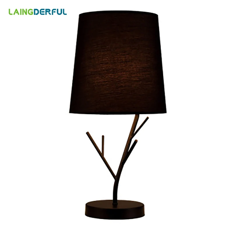 

Modern Nordic Iron Table Lamp Simple Creative Desk Lamp LED E27 with 2 Colors for Study Bedroom Living Room Cafe Hotel