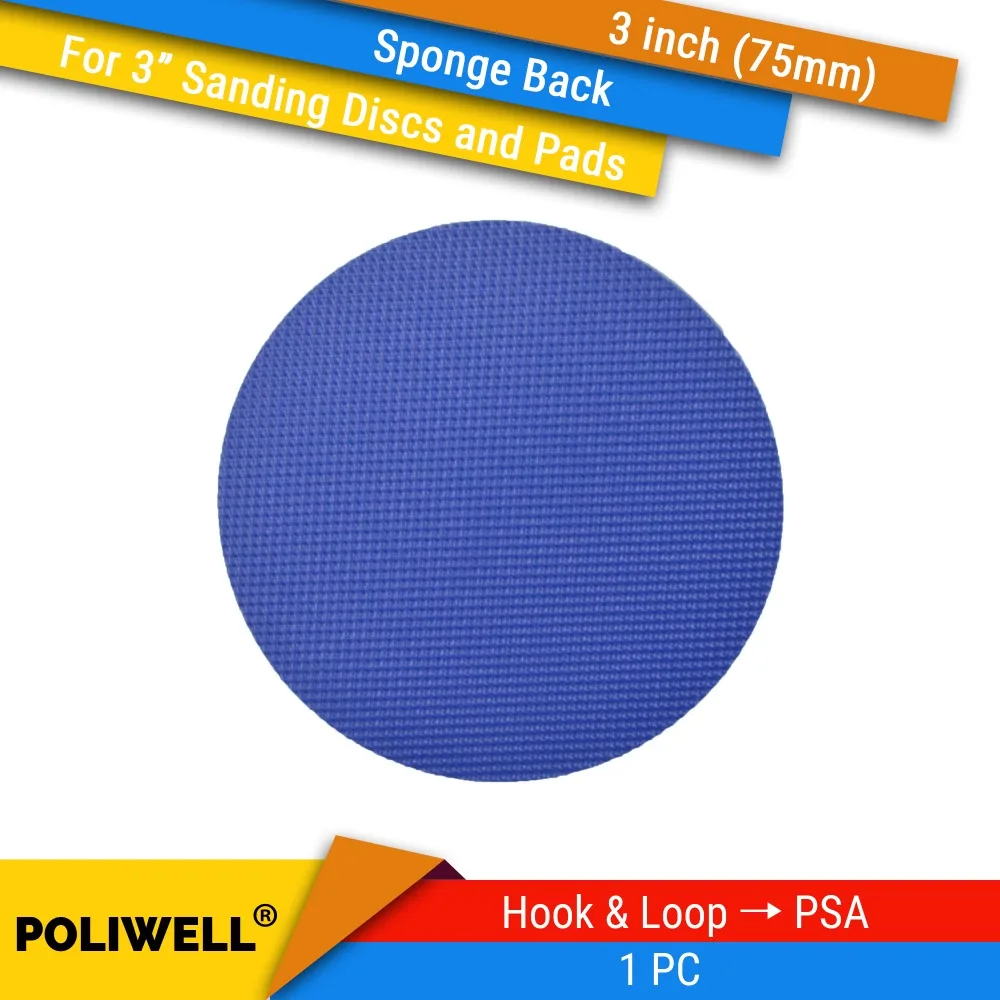 3 inch(75mm) Hook&ampLoop Convert to PSA Vinyl Interface Pads For Back-up and Self-adhesive Sanding Discs Power Tool Accessory |