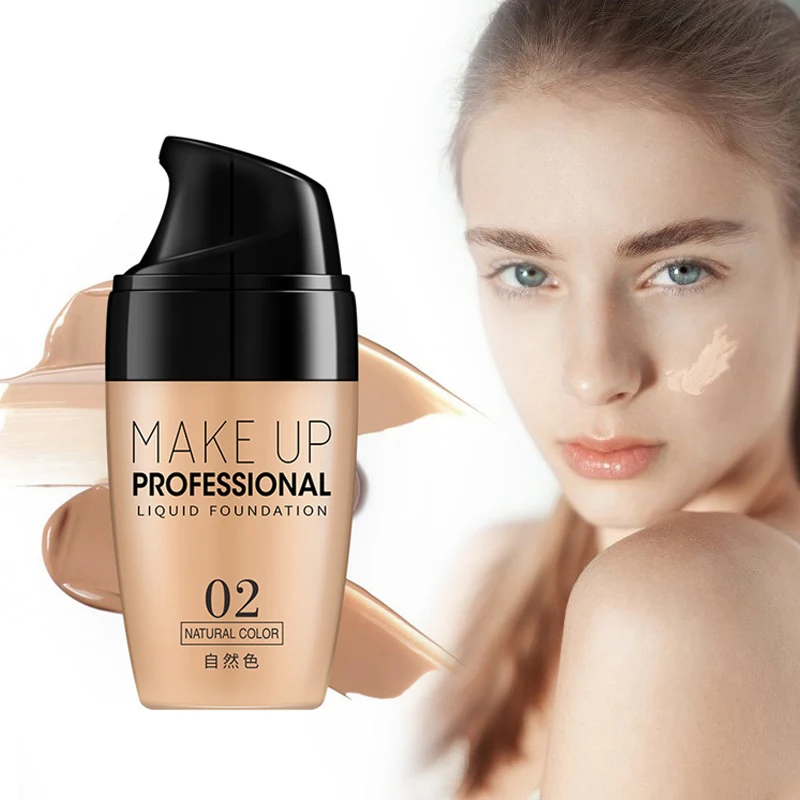 

LAIKOU Liquid Foundation Concealer Moisturizing Full Cover Oil-control Contour Face Primer Liquid Concealer Cream
