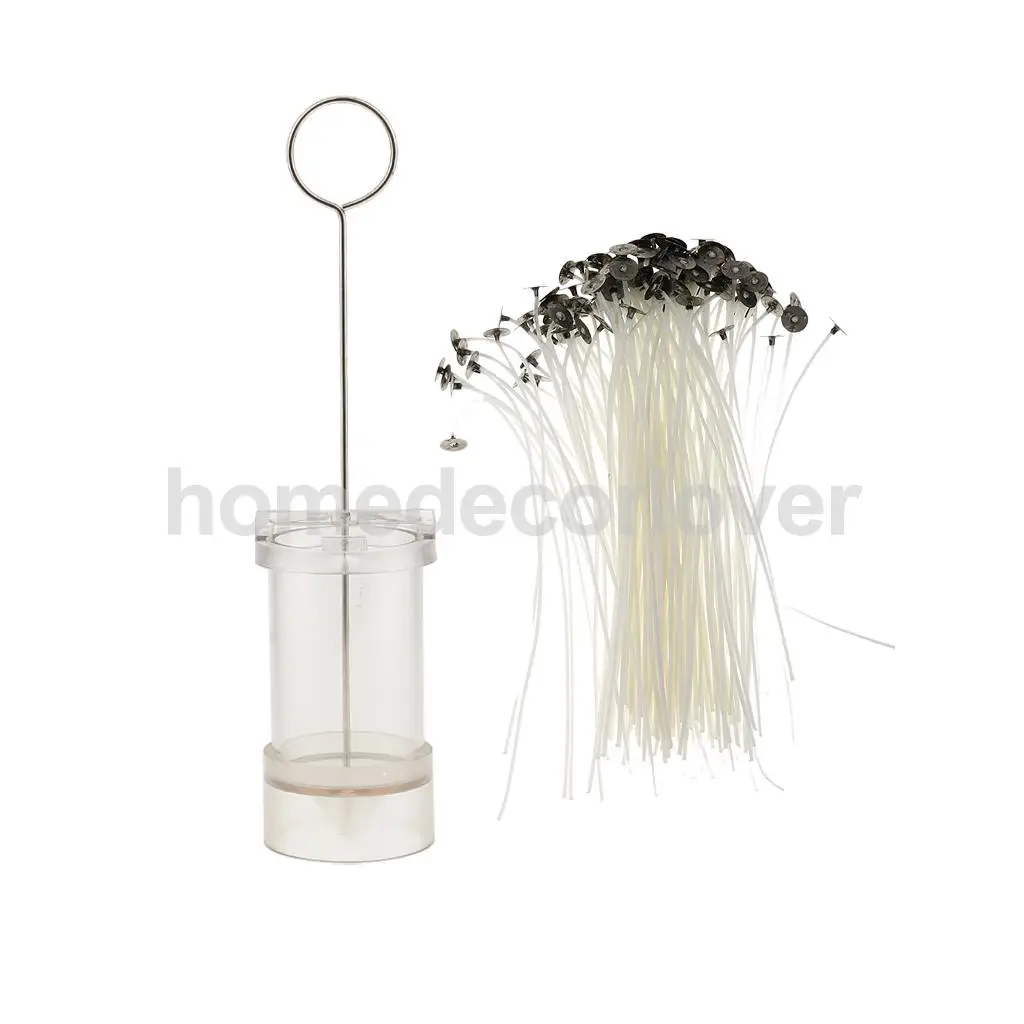 10cm Church Top Candle Making Model Mould with 50pcs 15cm Pre Waxed Wicks for DIY Candle Making
