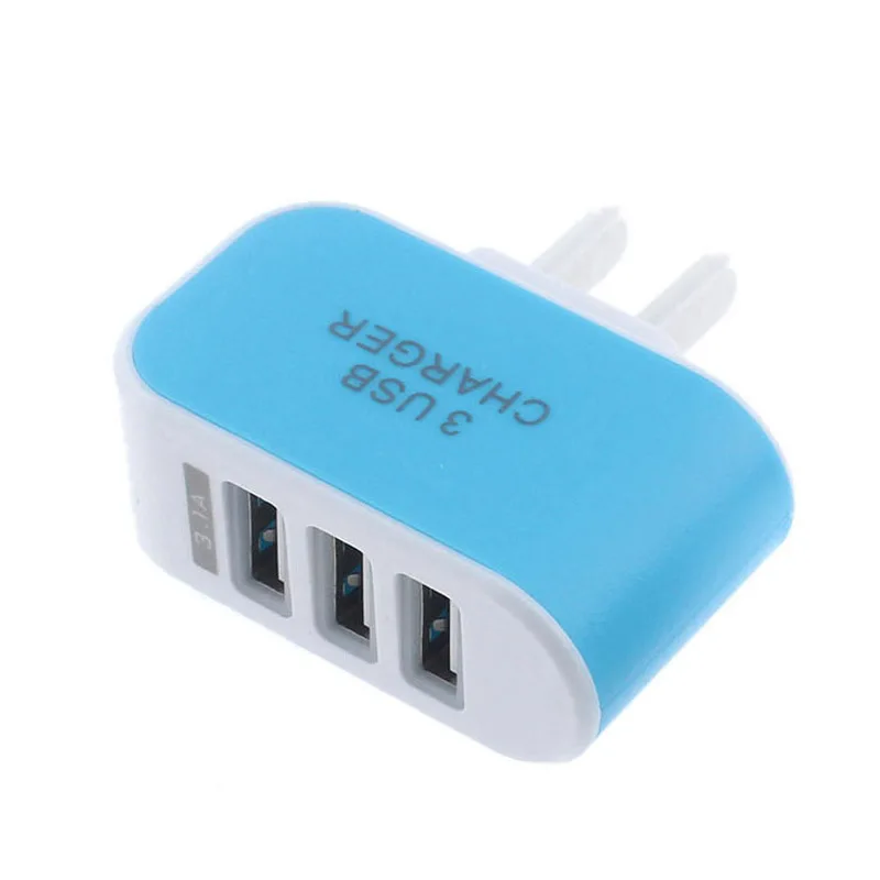 Сетевое зарядное устройство с 3USB портами 5 В 3 1 А|Адаптеры для розеток| |