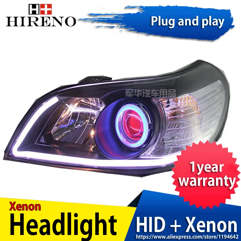 

Car custom Modified Xenon Headlamp for Chevrolet Epica 2007-2013 Headlights Assembly Car styling Angel Lens HID 2pcs
