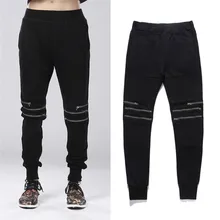 27~44! New 2017 Men’s Clothing PLUS SIZE Fall upon Wei pants zipper slim simple Haren Pants Slacks singer costumes