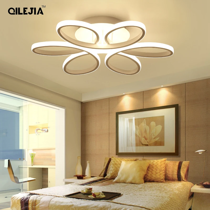 

Remote Controller Modern Led Ceiling Lights For Living Room Bedroom Home AC85-265V Coffee Finish Ceiling Lamp Fixtures