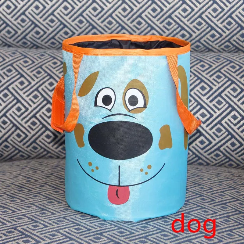 1 шт., переносная герметичная мультяшная сумка для мусора, ткань Оксфорд, автомобильная сумка для хранения, органайзер, держатель мусора, авто аксессуары, на заднем стуле, для мусора - Цвет: dog