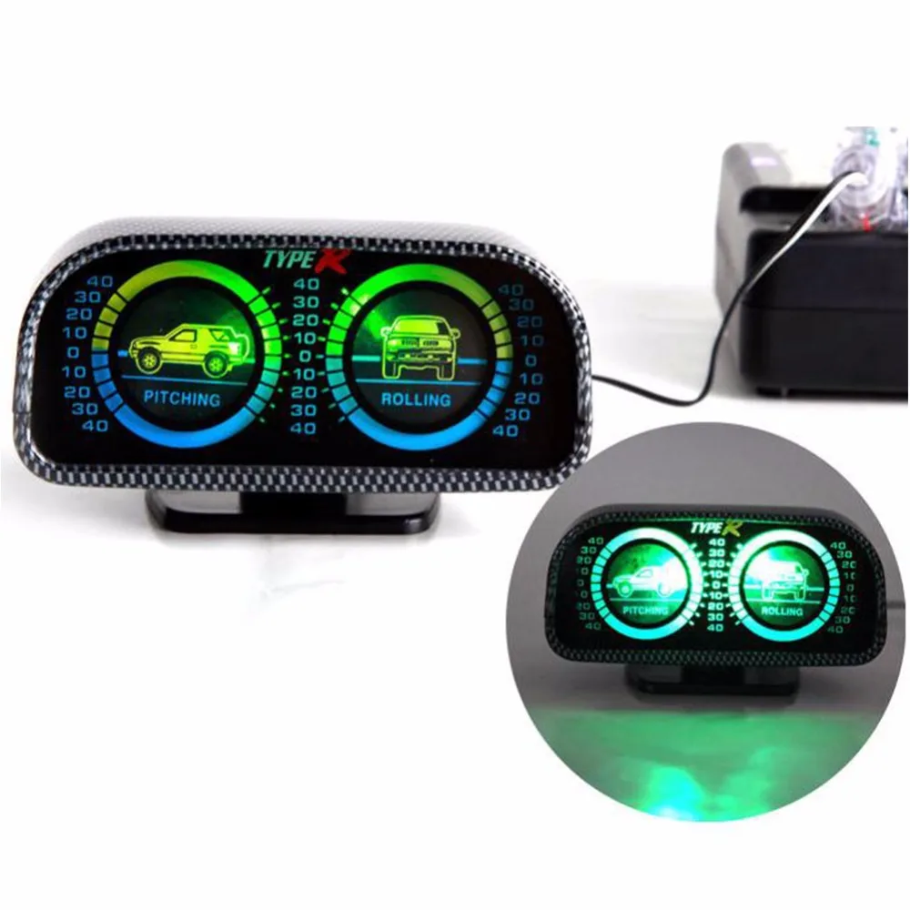

Auto Car Compass Adjustable Balance Meter Gauges Slope Indicator Land Meter Pitching & Rolling Balancing Instrument Tachometers