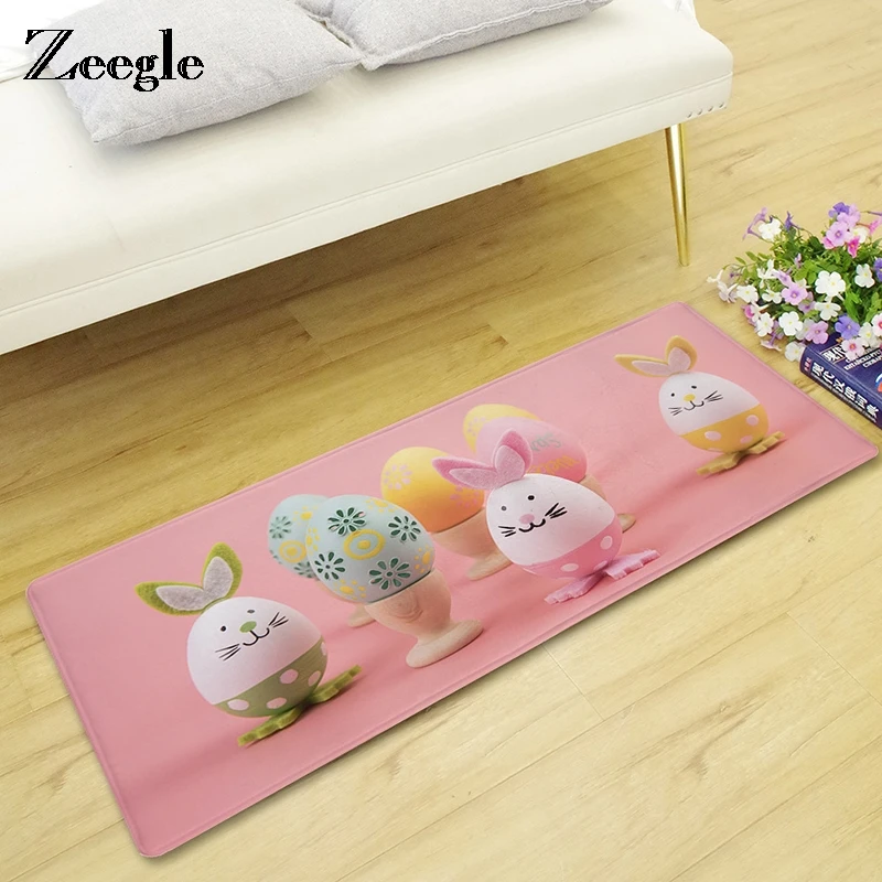 Zeegle الكرتون مضحك ممسحة أريكة الجدول الطابق حصيرة غرفة المعيشة البساط مكافحة زلة الحصير غرفة نوم السرير السجاد قطعة امتصاص للمطبخ السجاد