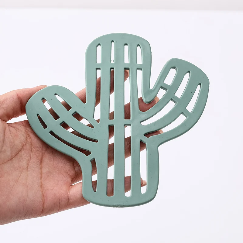 

050 Fashion Cactus modeling silicone rubber thermal pad Insulation pad cup mat 12.8*13cm