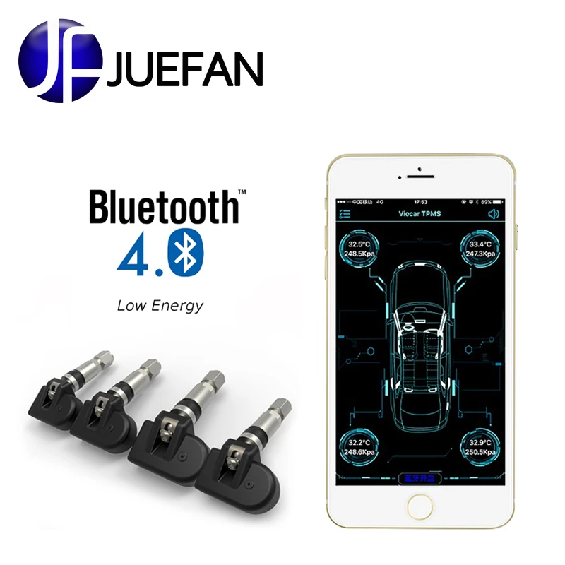 Tire pressure Bluetooth TPMS tire pressure, tire pressure alarm system, safety system Automatic charger Tire pressure sensor