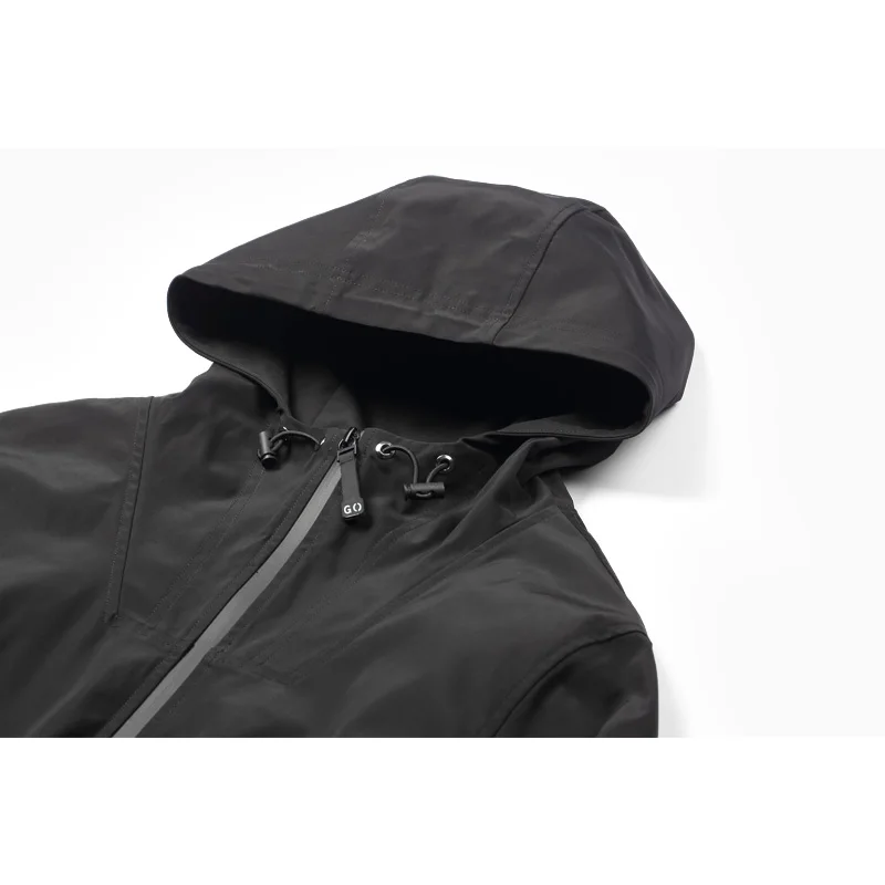 Enjeolon brand fall casual hoodies Bomber jackets coat men black solid Men coats clothing plus size 3XL clothes JK0332 Enjeolon brand fall casual hoodies Bomber jackets coat men black solid Men coats clothing plus size 3XL clothes JK0332