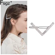 Роскошные украшения для волос с кристаллами для женщин, металлические заколки с кубическим цирконием, свадебные украшения, заколки для волос, геометрические аксессуары для волос