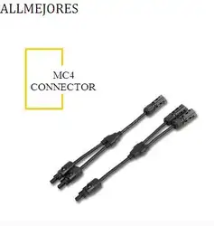 ALLMEJORES 1 пара мужской женский MC4 разъем Y Тип панель солнечных батарей кабель Отрасль разъем провода PV адаптер