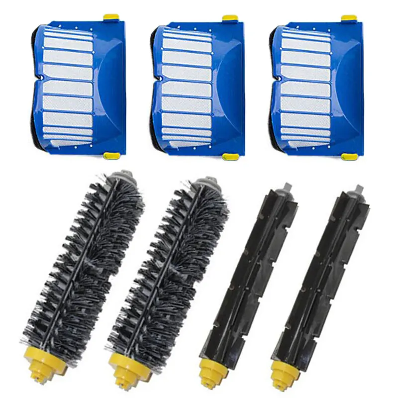

Free Shipping Replacement Filters & Brush for iRobot Roomba 600 Series 620 630 650 660 Vacuum Cleaner Parts #0143