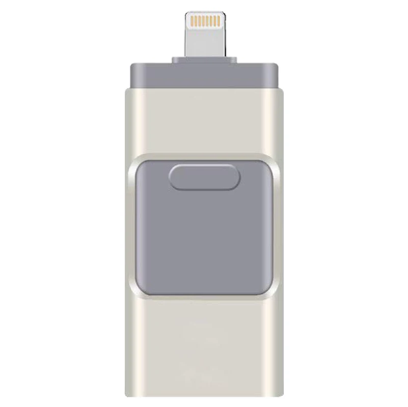 Usb флеш-накопитель для iphone 8/7/6s/6s Plus/6/5/5S/ipad Флешка OTG 8 ГБ 16 ГБ 32 ГБ 64 Гб 128 ГБ Флешка HD карта памяти usb 3,0 - Цвет: Silver