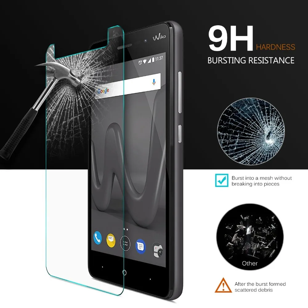 9H Tempered Glass For Wiko Y80 Y60 View 3 Lite Lenny 4 Screen Protector Protective Film For Wiko Sunset Tommy Sunny 3 Plus/Mini