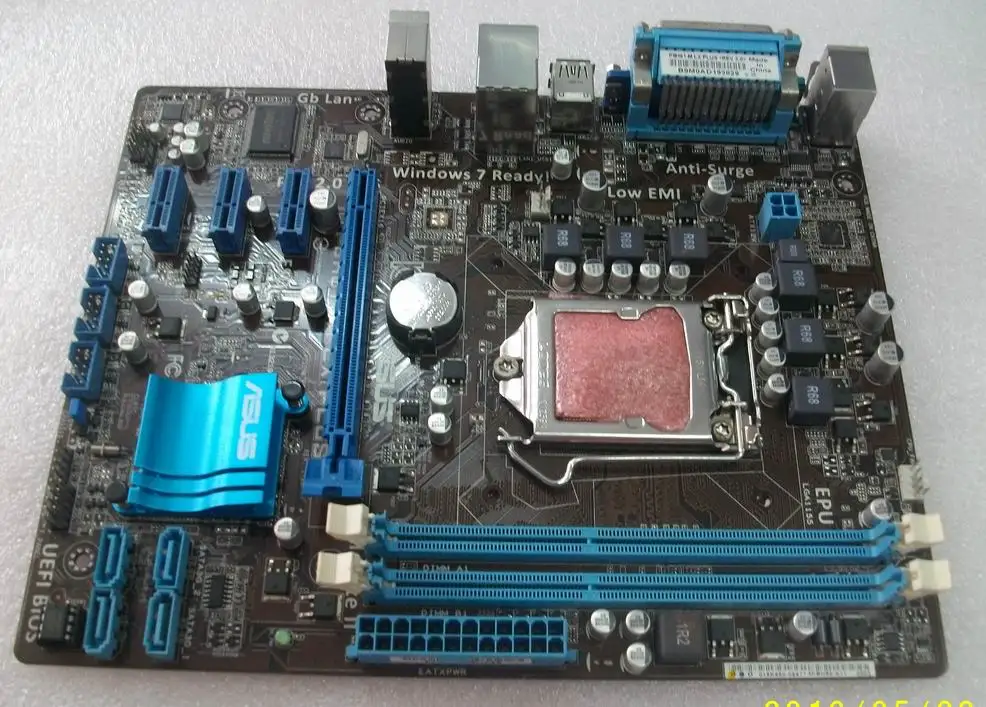 Оригинальная материнская плата ASUS P8H61 PLUS для LGA 1155 DDR3 для I3 I5 I7 cpu USB2.0 H61 настольная материнская плата