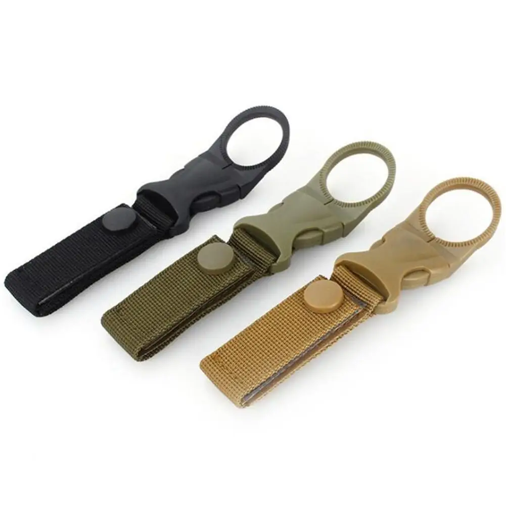 Mini Attach Webbing Outdoor Quickdraw Carabiner Backpack Hanger Hook Camp Hike Water Bottle Clip Hang Clasp Buckle Holder Tool