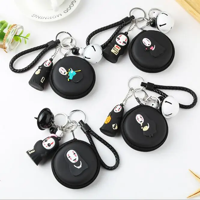 

Creative Cartoon Spirited Away Stationery Storage Box Kawaii Coin Organizer Bag Holder With Keychain Doll Kids Birthday Gift