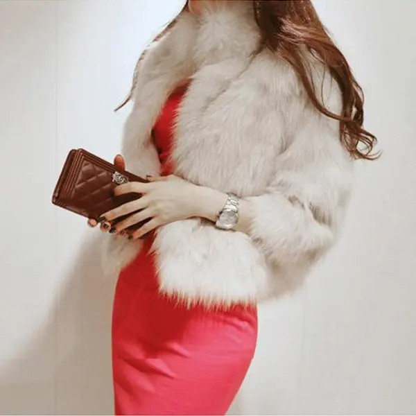 

Korean Womens Faux Fur Coats 2019 New Fashion Luxury Quality Overcoats Vestidos Winter Famale Warm jacket Outerwear