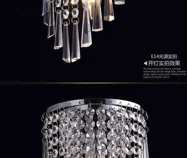 Прямая продажа с фабрики партии светодиодный кристалл подвесной светильник глава современный минималистский моды спальня гостиная