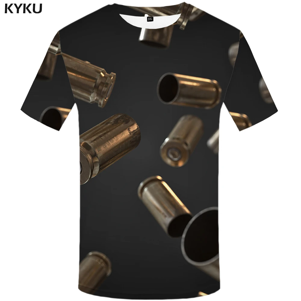 KYKU мотоциклетная футболка, одежда в стиле панк, одежда в стиле ретро, механическая футболка, мужские футболки, забавная 3d футболка, Мужская футболка с принтом, летняя
