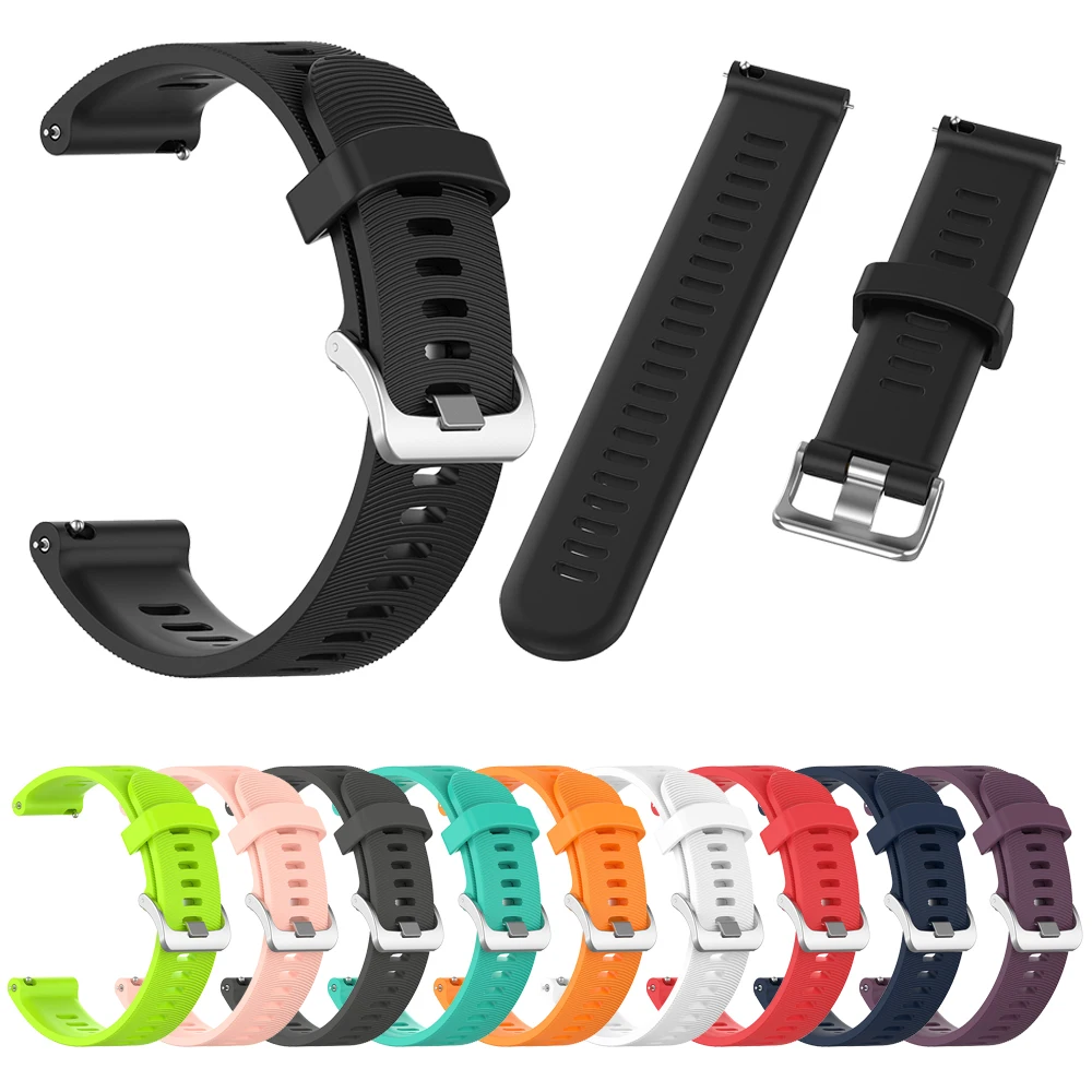 Ремешок на запястье для Garmin Forerunner 245/245 м официальная кнопка силиконовый ремешок